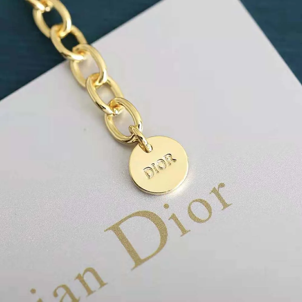 Dior Dio(r)evolution Bracelet Gold-Finish Metal and White Crystals for Women