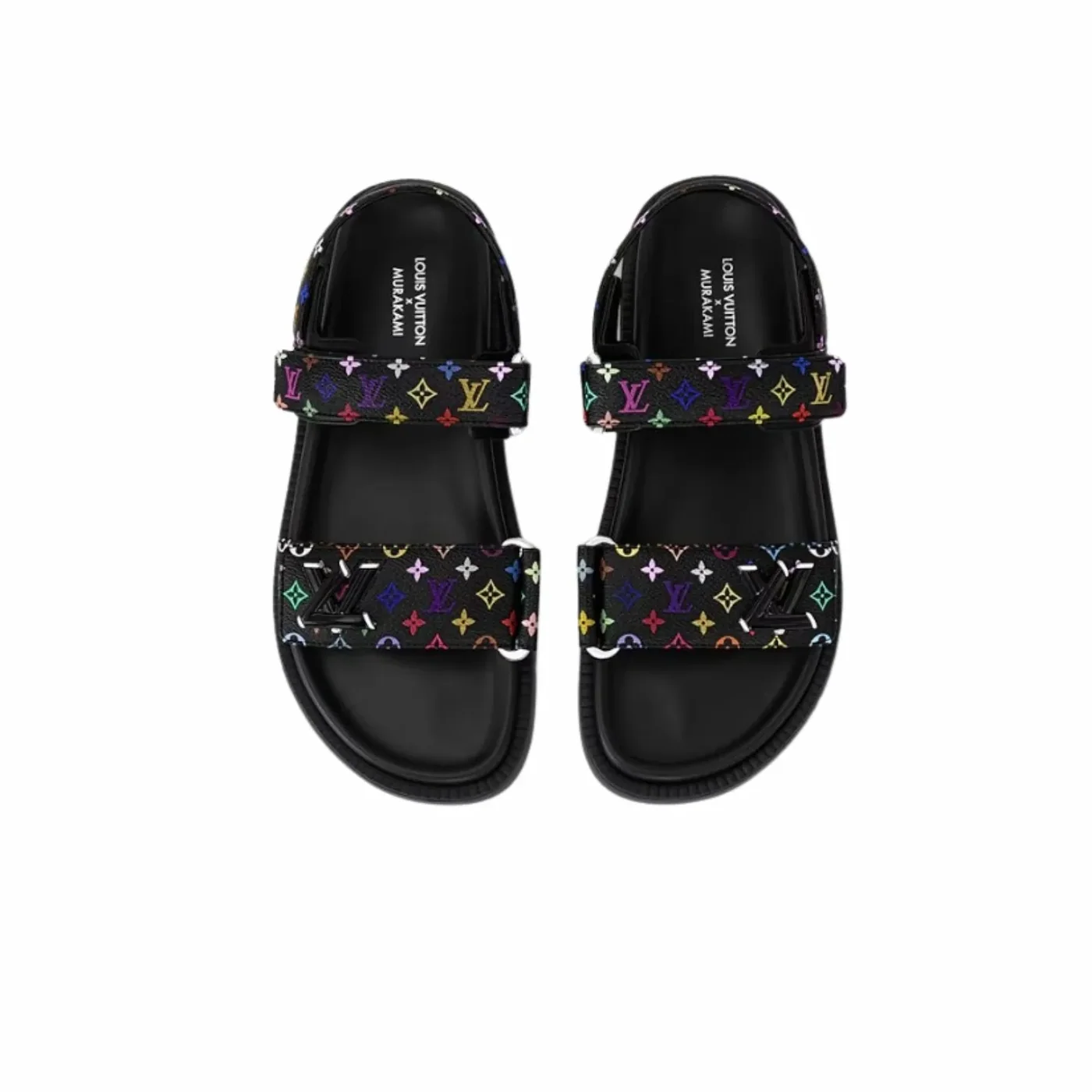 Louis Vuitton LV x TM LV Sunset Flat Comfort Sandal Black 1AGXF6 Louis Vuitton LV x TM LV Sunset Flat Comfort Sandal Black 1AGXF6