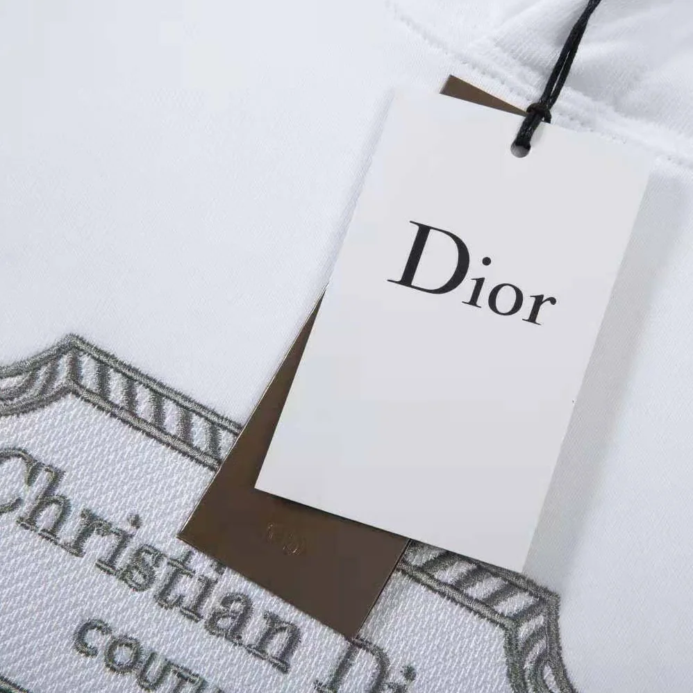 Dior Christian Dior Couture Hooded Sweatshirt White Cotton Fleece for Women
