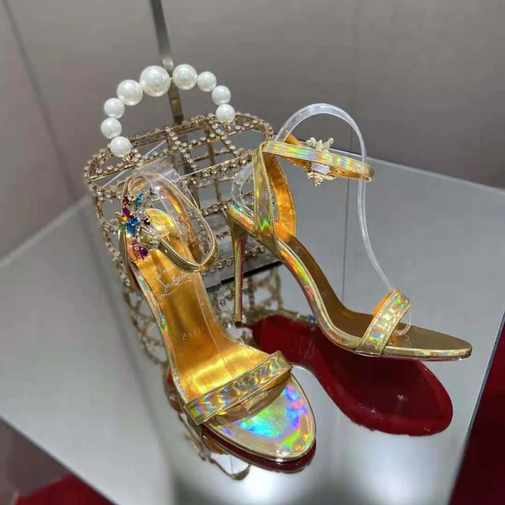 Christian Louboutin Goldie Joli 100 mm Heel Height for Women in Yellow Christian Louboutin Goldie Joli 100 mm Heel Height for Women in Yellow