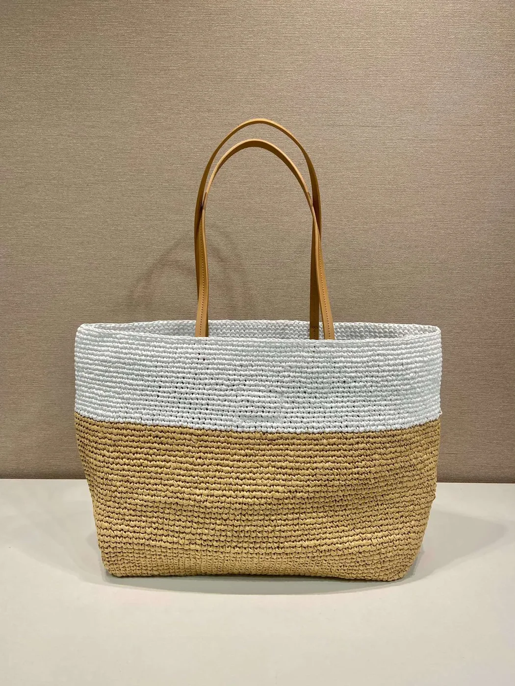 Prada Raffia Tote Bag Beige / 1BG442_2DJS_F0N86_V_OOO Prada Raffia Tote Bag Beige / 1BG442_2DJS_F0N86_V_OOO