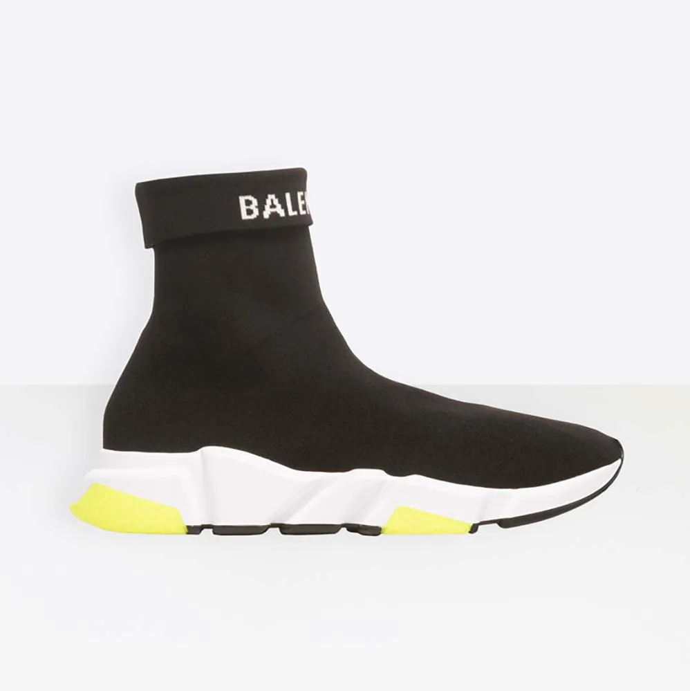 Balenciaga Shoes Speed Trainers with Tricolor Sole for Unisex in Yellow