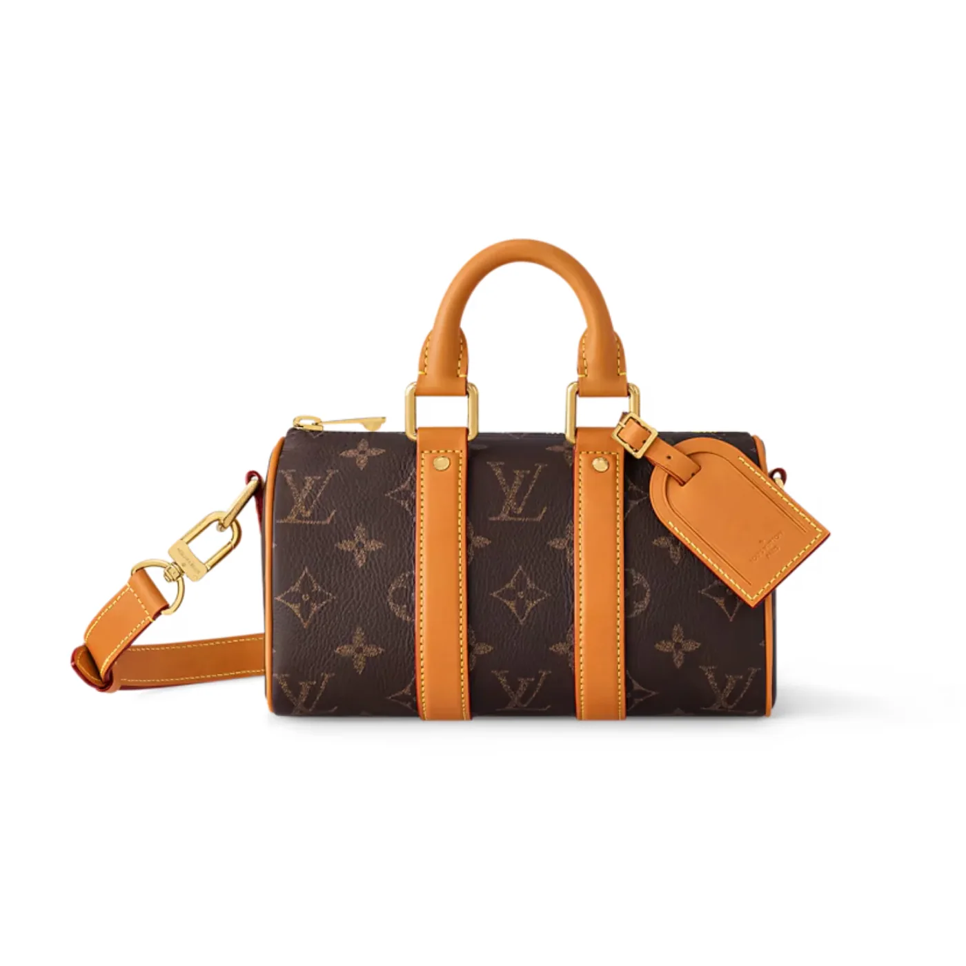 Louis Vuitton Keepall Bandouliere 25 Travel Bag in Brown Monogram Gold Hardware Louis Vuitton Keepall Bandouliere 25 Travel Bag in Brown Monogram Gold Hardware