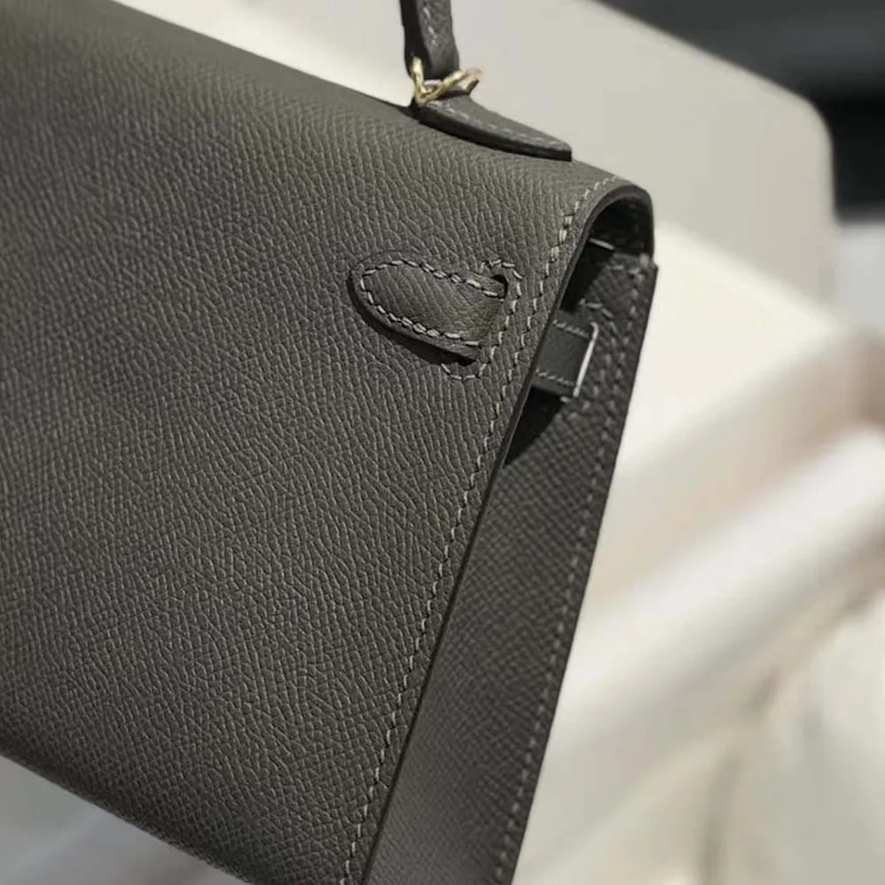 Hermes Kelly Bag 20 in Epsom Leather for Women in Gray