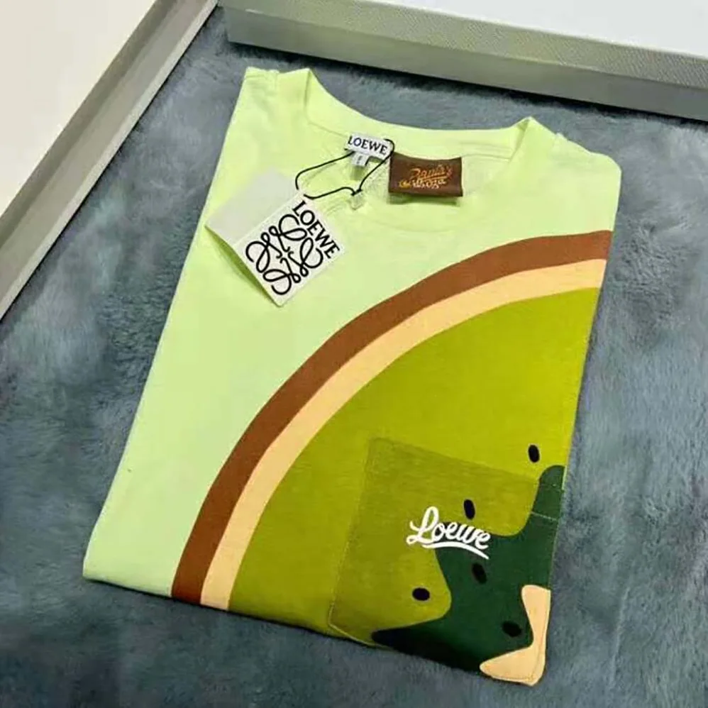 Loewe Kiwi T-shirt in Cotton for Women in Green Loewe Kiwi T-shirt in Cotton for Women in Green
