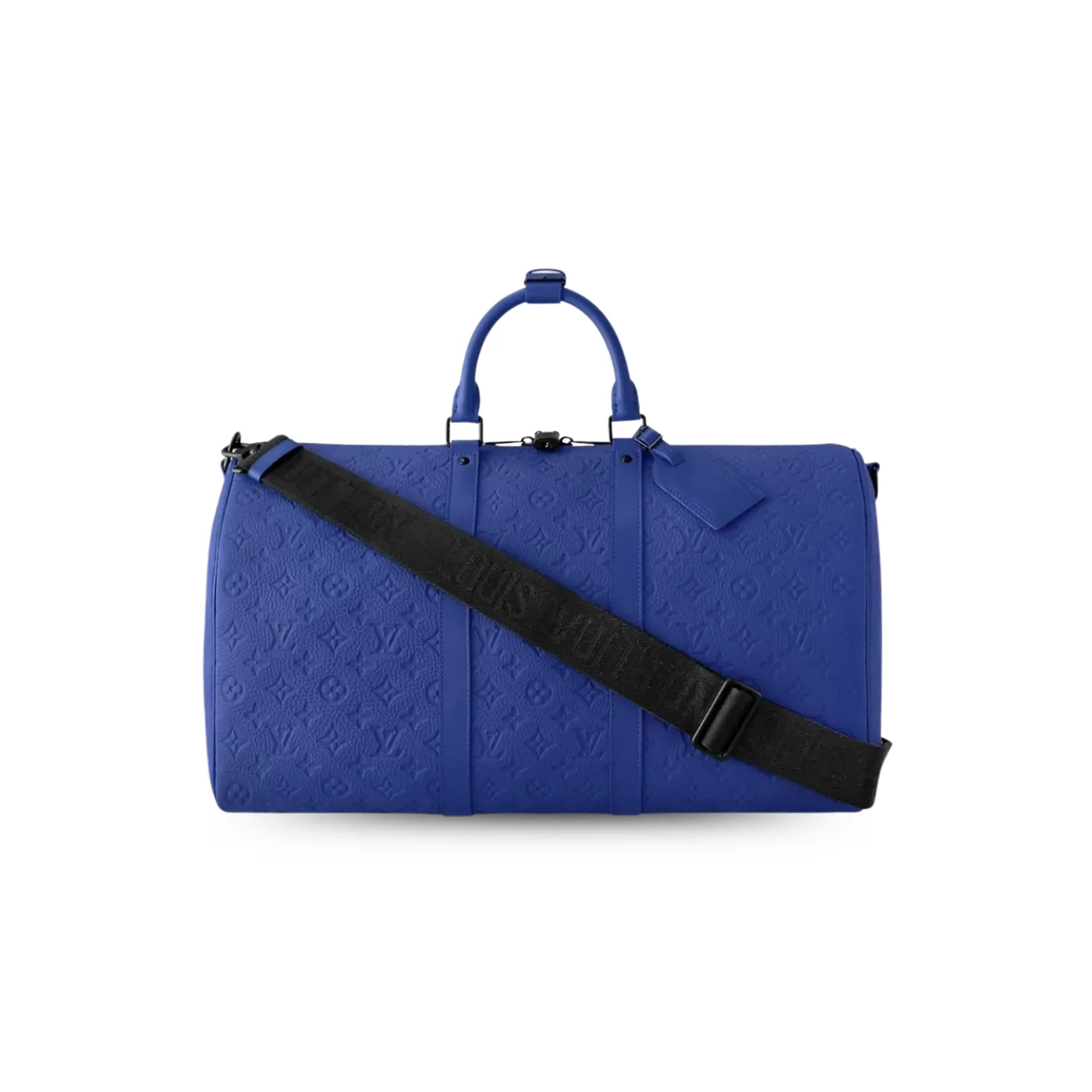 Louis Vuitton Keepall Bandouliere 50 Travel Bag in Racing Blue Black Hardware Louis Vuitton Keepall Bandouliere 50 Travel Bag in Racing Blue Black Hardware