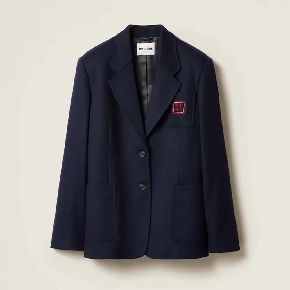 Miu Miu Single for Women in breasted Velour Jacket