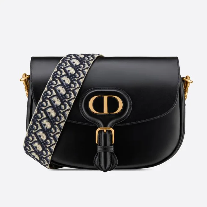 Dior Large Dior Bobby Bag Black Box Calfskin for Women
