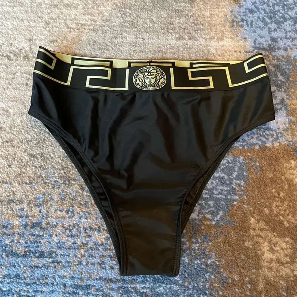 Versace Greca Border Bikini Top for Women in Bottoms