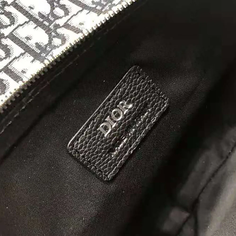 Dior Saddle Bag Beige and Black Dior Oblique Jacquard for Men Dior Saddle Bag Beige and Black Dior Oblique Jacquard for Men