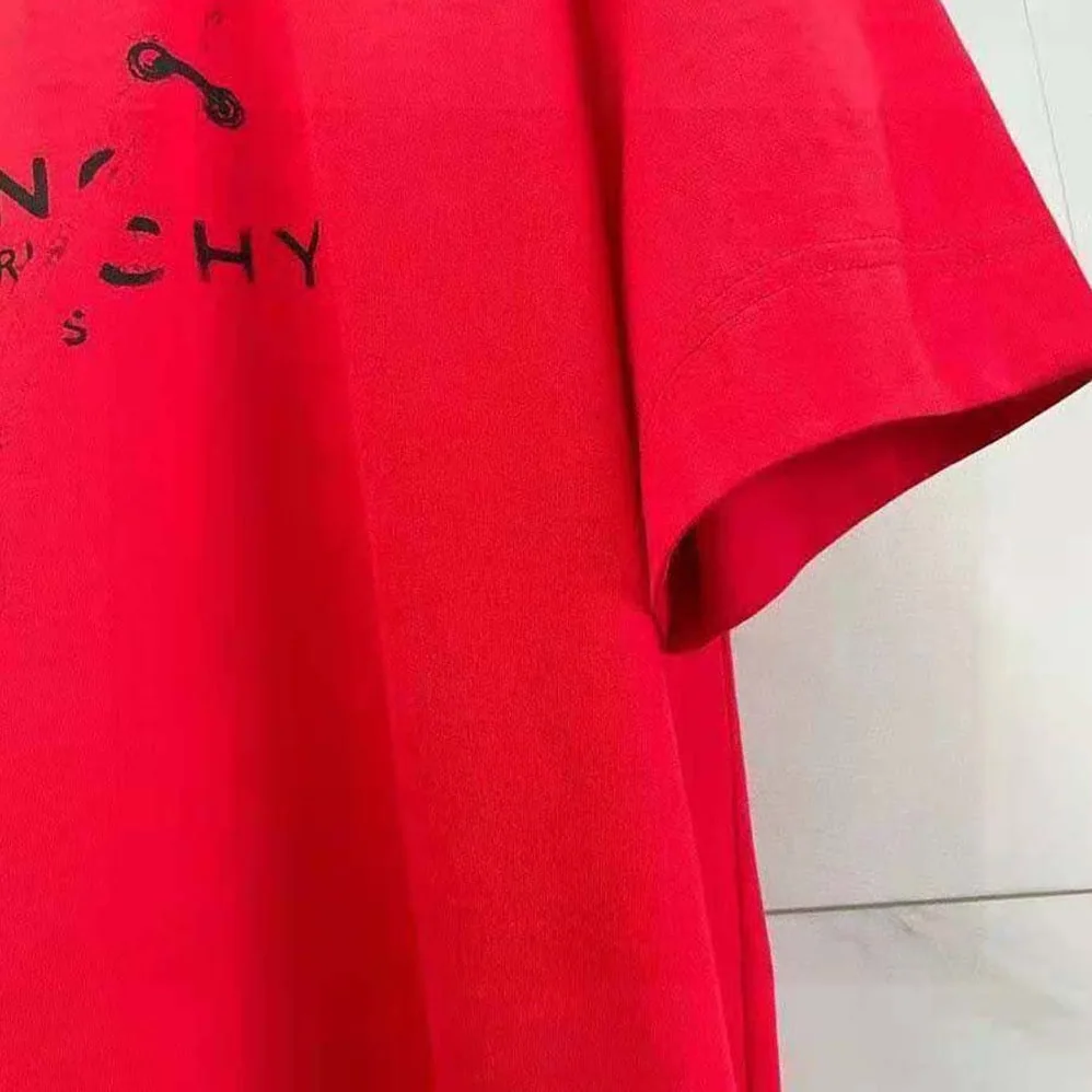 Givenchy Oversized T-Shirt with Trompe-L oeil Effect for Men in Red