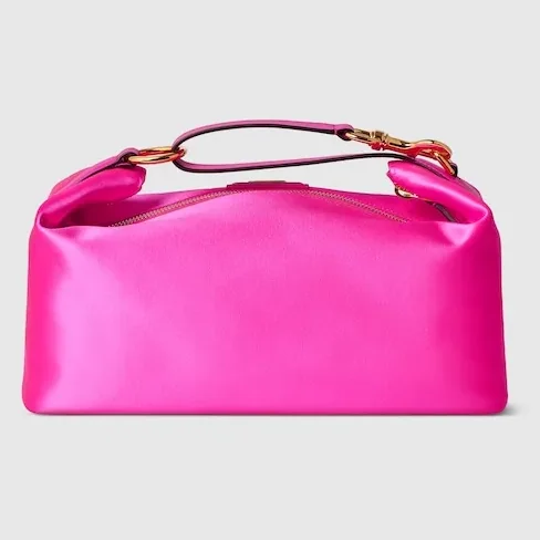 Gucci Vanity Medium Top Handle Bag in Fuchsia Gold Hardware