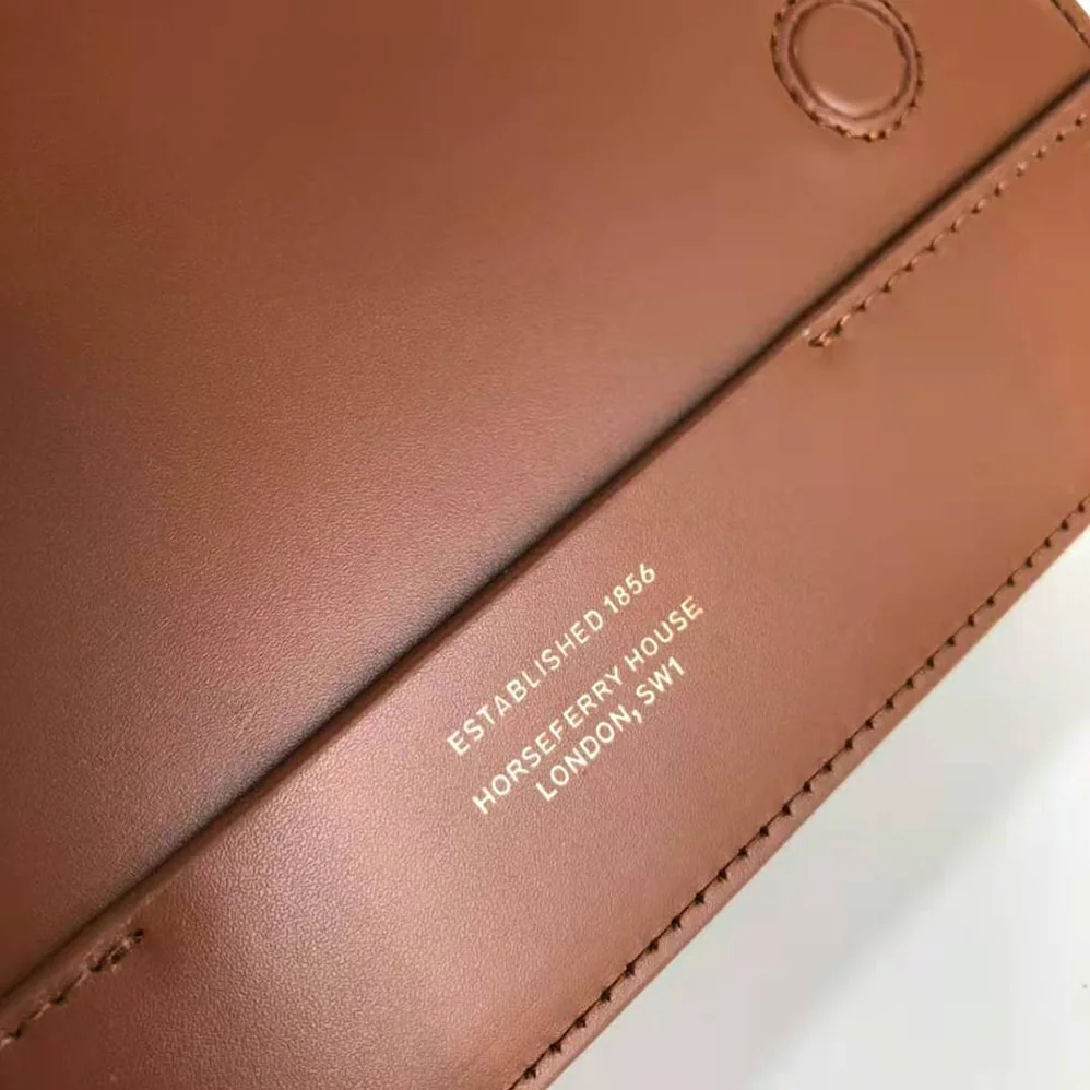 Burberry Small Two-tone Leather Grace Bag for Women in Brown