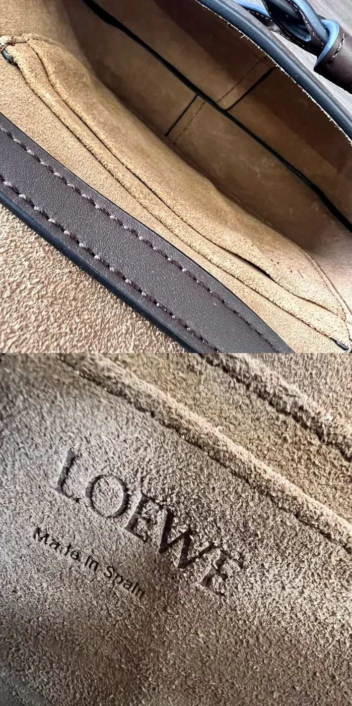 Loewe Gate Dual Mini Shoulder Bag in Dark Brown Gold Hardware Loewe Gate Dual Mini Shoulder Bag in Dark Brown Gold Hardware