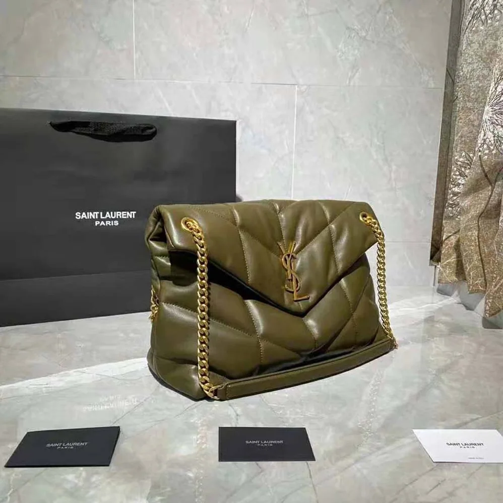 Saint Laurent YSL Puffer Medium Bag in Quilted Lambskin for Women