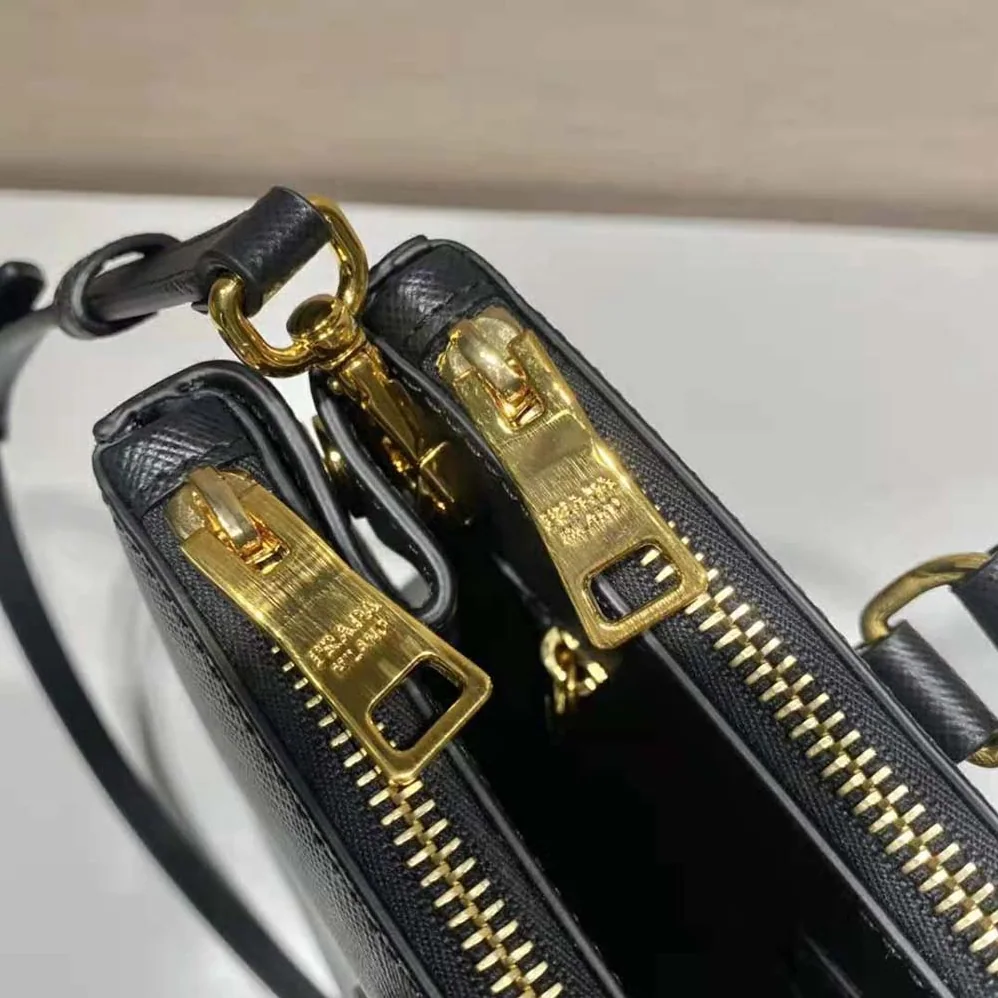 Prada Medium Prada Galleria Saffiano Leather Bag for Women in Black Prada Medium Prada Galleria Saffiano Leather Bag for Women in Black