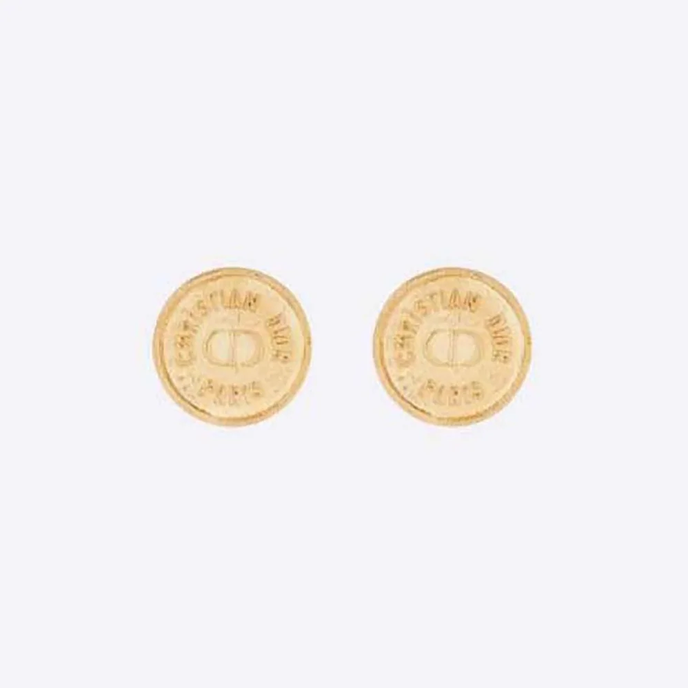 Dior 30 Montaigne Stud Earrings Gold for Women in Finish Metal Dior 30 Montaigne Stud Earrings Gold for Women in Finish Metal