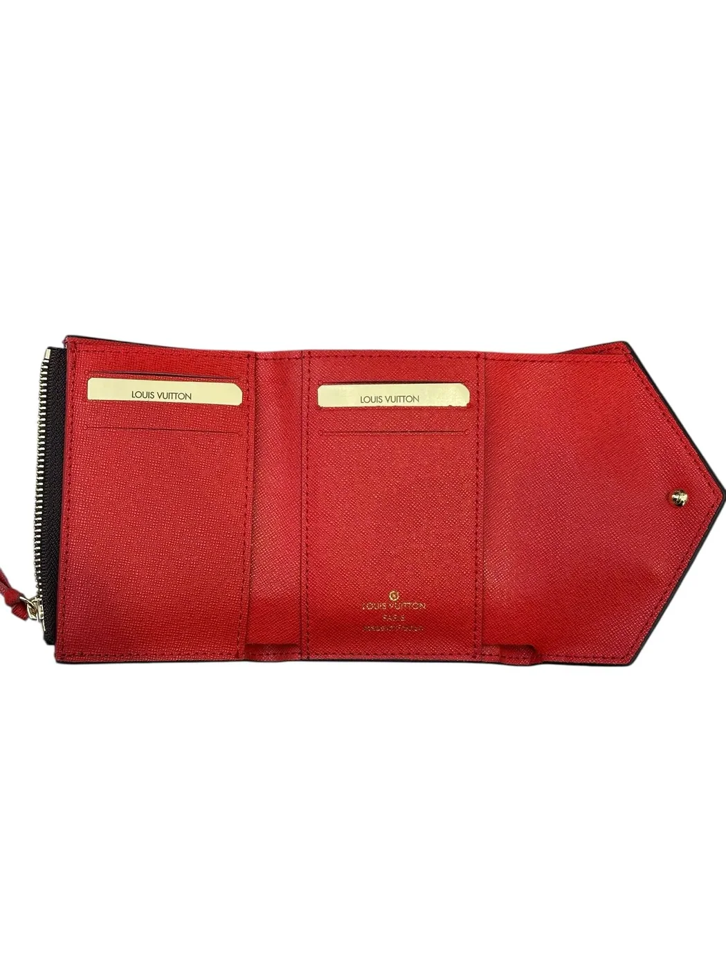 Victorine Wallet Red Monogram Canvas