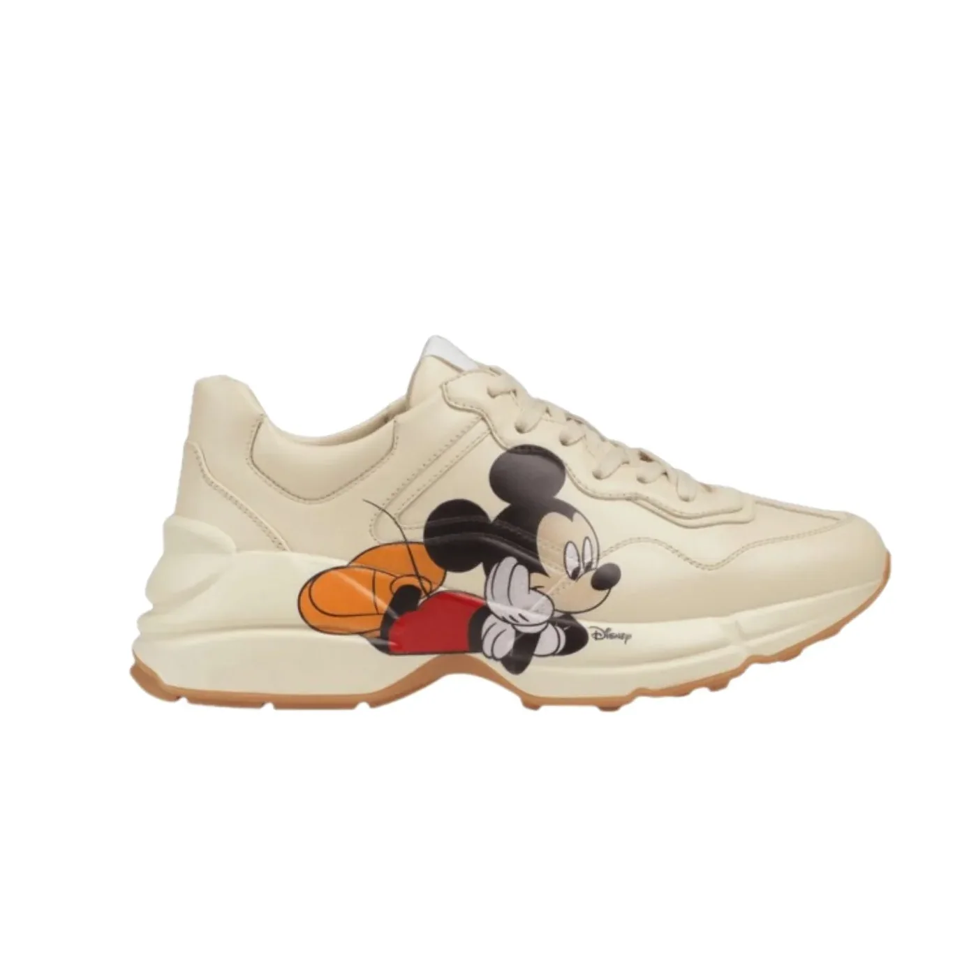 Gucci x Disney Rhyton Sneaker With Mickey Mouse Beige for Men Gucci x Disney Rhyton Sneaker With Mickey Mouse Beige for Men