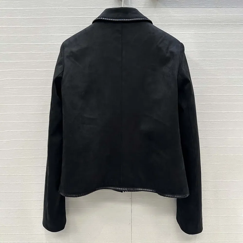 Celine Straight Blouson Jacket In Suede for Women Celine Straight Blouson Jacket In Suede for Women