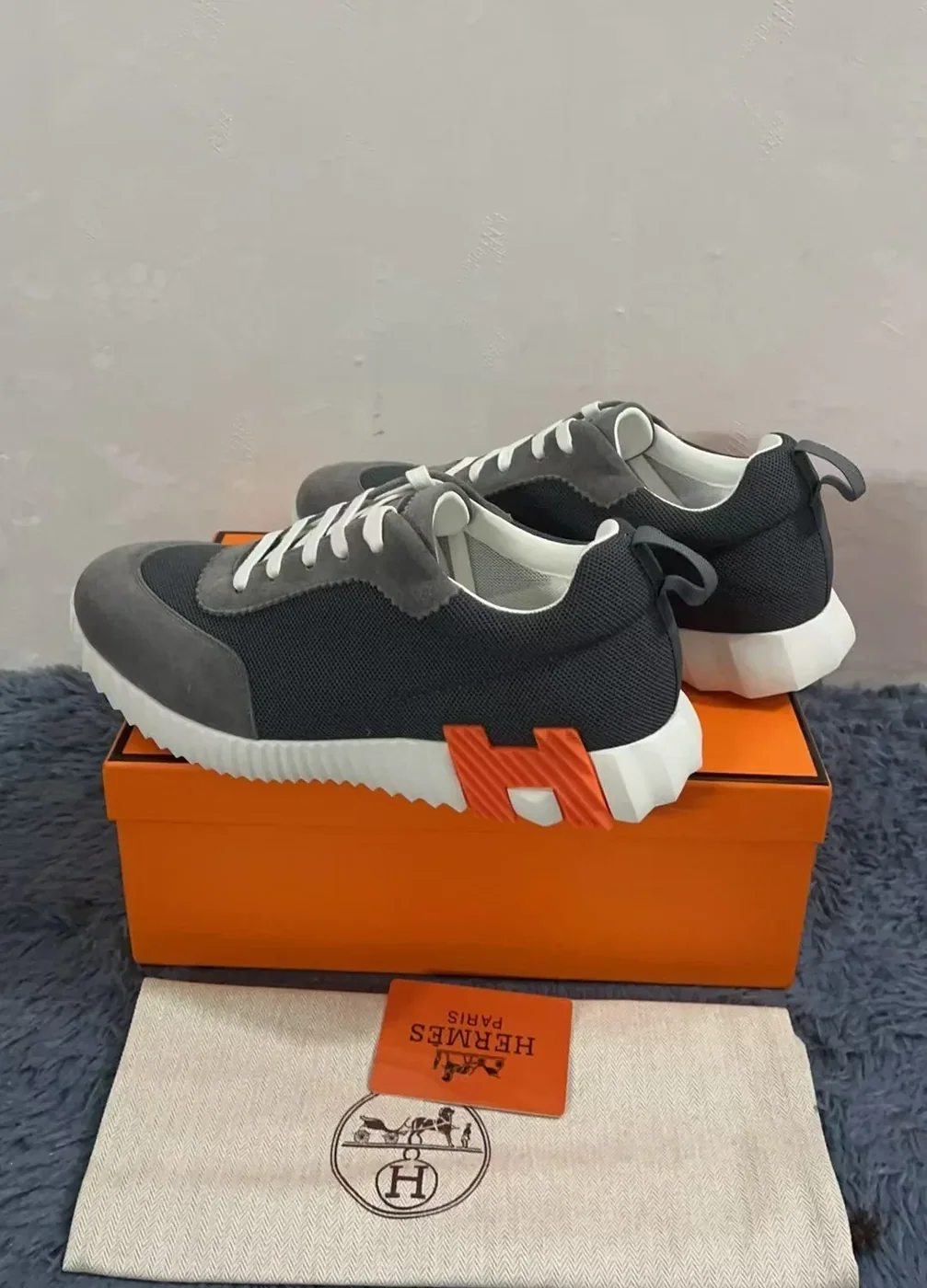 Hermes Bouncing Sneakers Grey