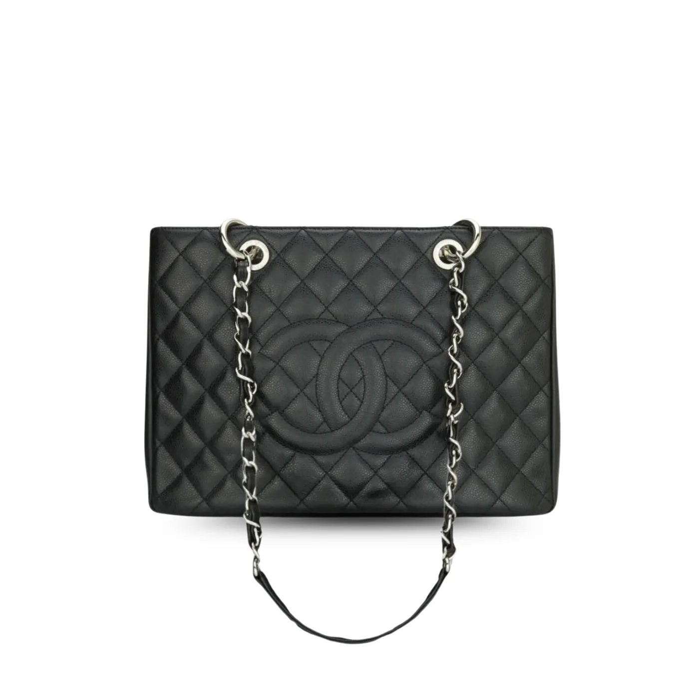 Chanel Classic Large Tote Bag in Black Silver Hardware