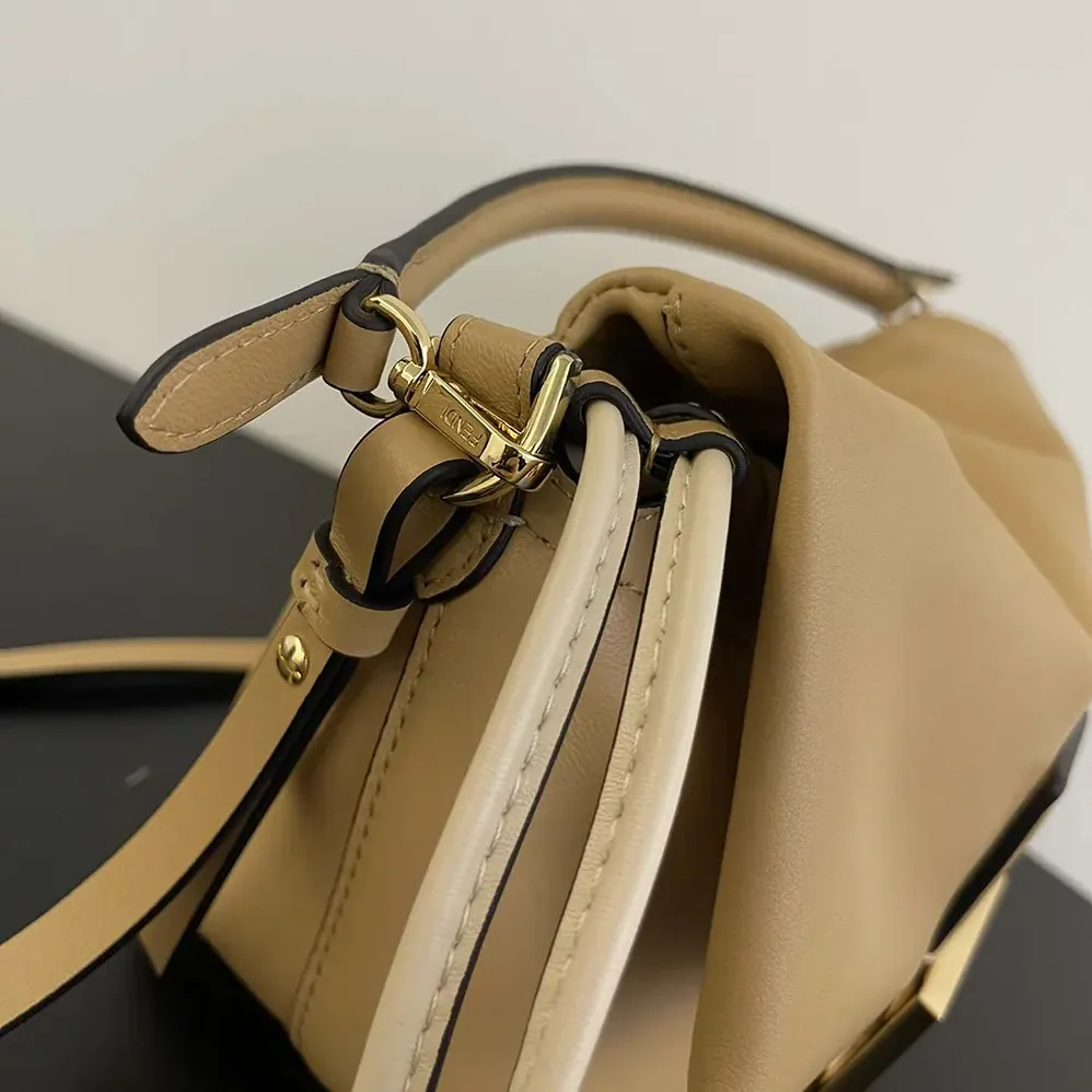 Fendi Mamma Baguette Small Cappuccino Nappa Leather Mini for Women in bag Fendi Mamma Baguette Small Cappuccino Nappa Leather Mini for Women in bag