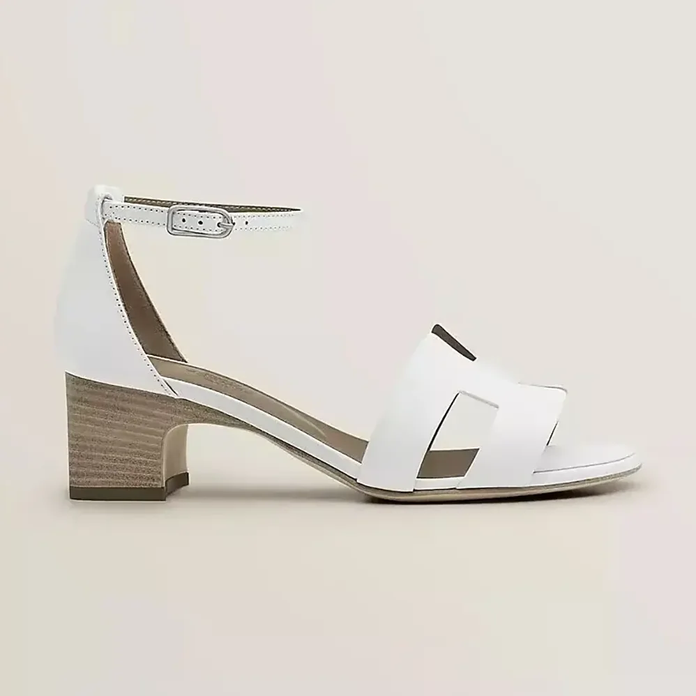 Hermes Encens 50 Sandal-White H221119Z for Women Hermes Encens 50 Sandal-White H221119Z for Women