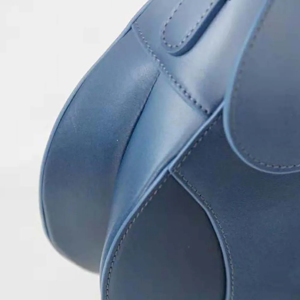 Dior Saddle Bag Indigo Blue Gradient Calfskin for Women