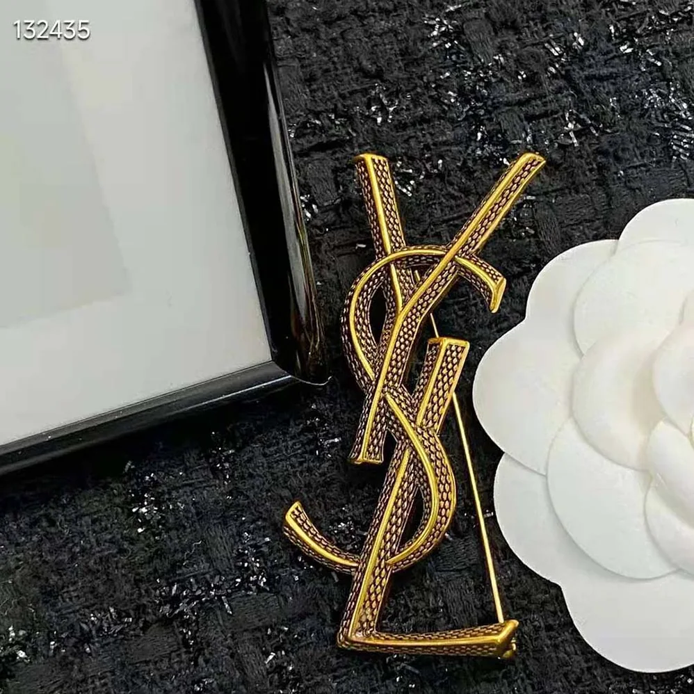 Saint Laurent YSL Opyum Ysl Snake Brooch in Metal for Women Saint Laurent YSL Opyum Ysl Snake Brooch in Metal for Women