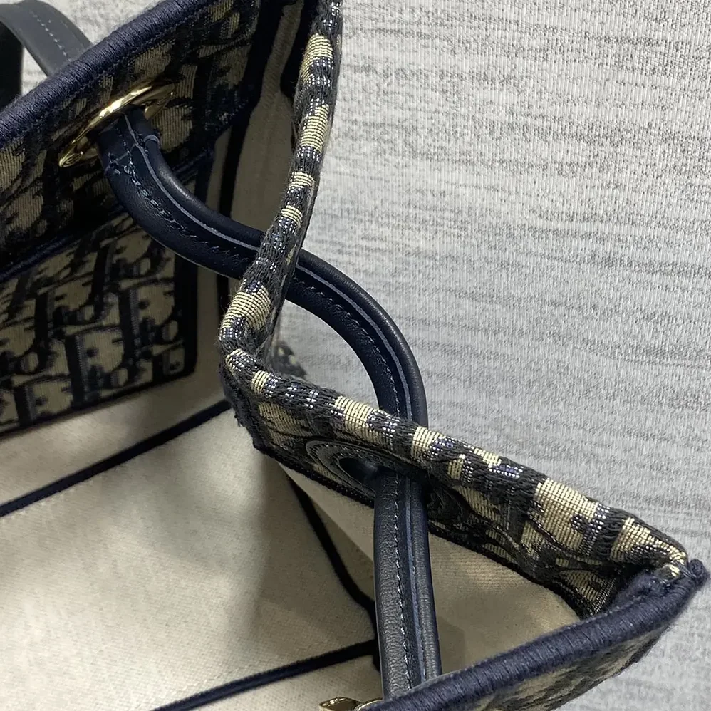 Dior Small Shopping Bag Blue Dior Oblique Jacquard for Women Dior Small Shopping Bag Blue Dior Oblique Jacquard for Women
