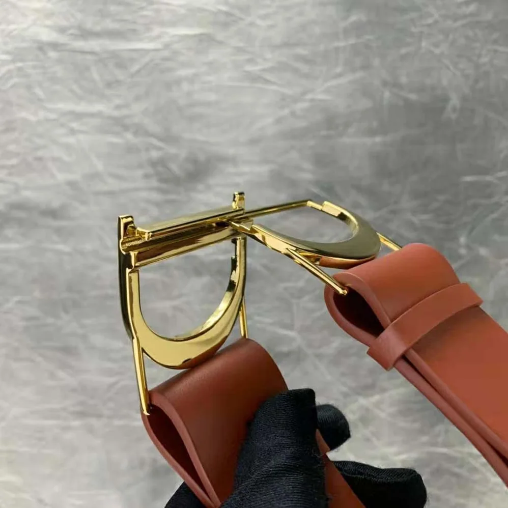 Dior 30 Montaigne Belt Dark Tan Smooth Calfskin, 40 MM for Women