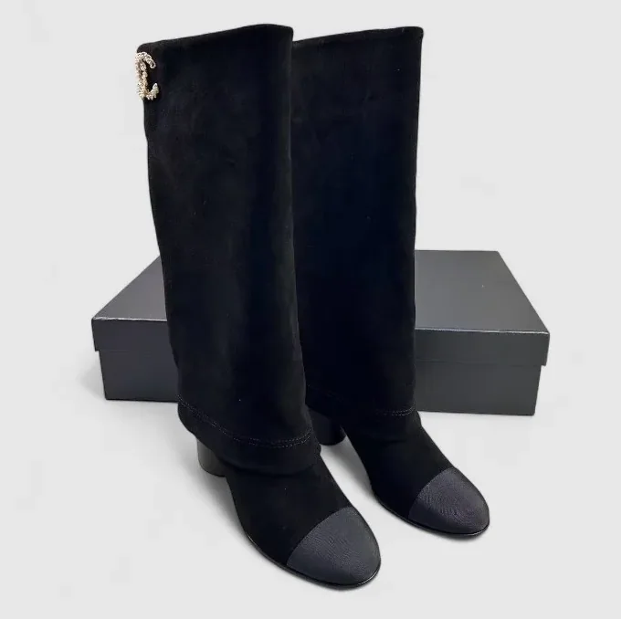Chanel High Boots Black