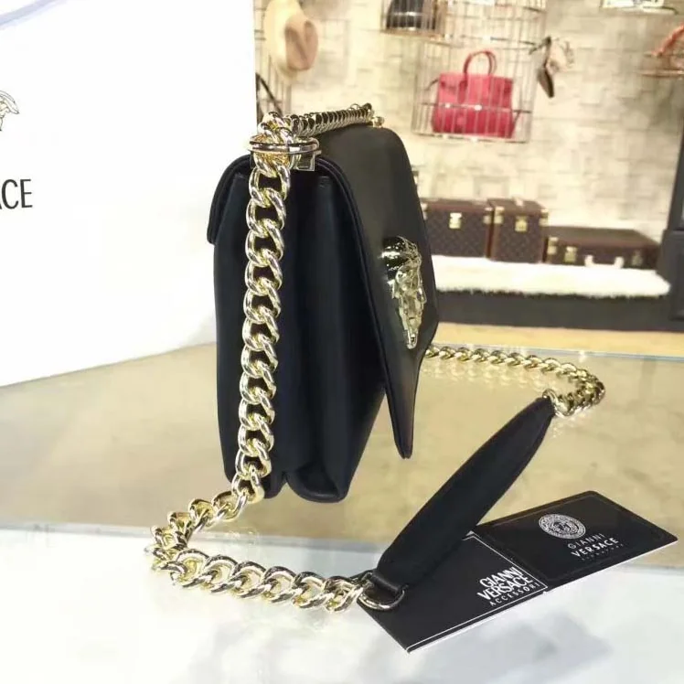 Versace Palazzo Cross-Body Bag in Nappa Leather in Black