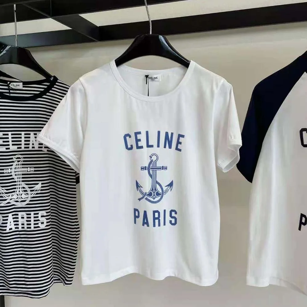 Celine 70'S Anchor T for Men in shirt in Cotton Jersey