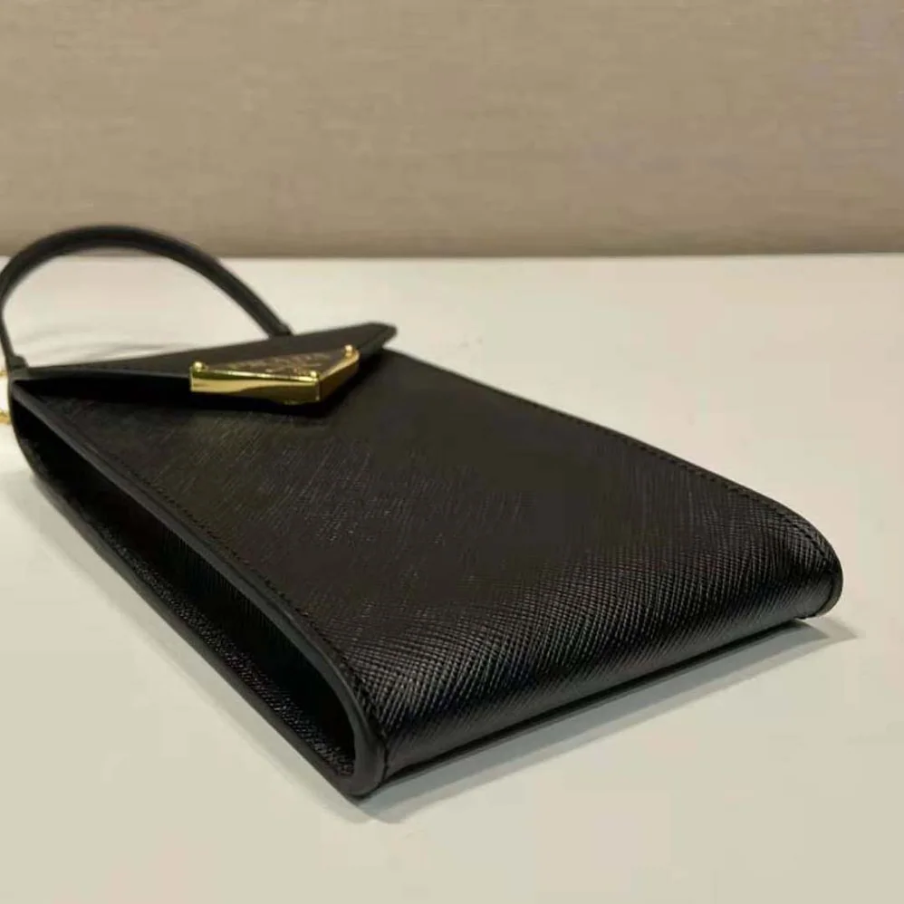 Prada Saffiano Leather Mini-Bag for Women in Black