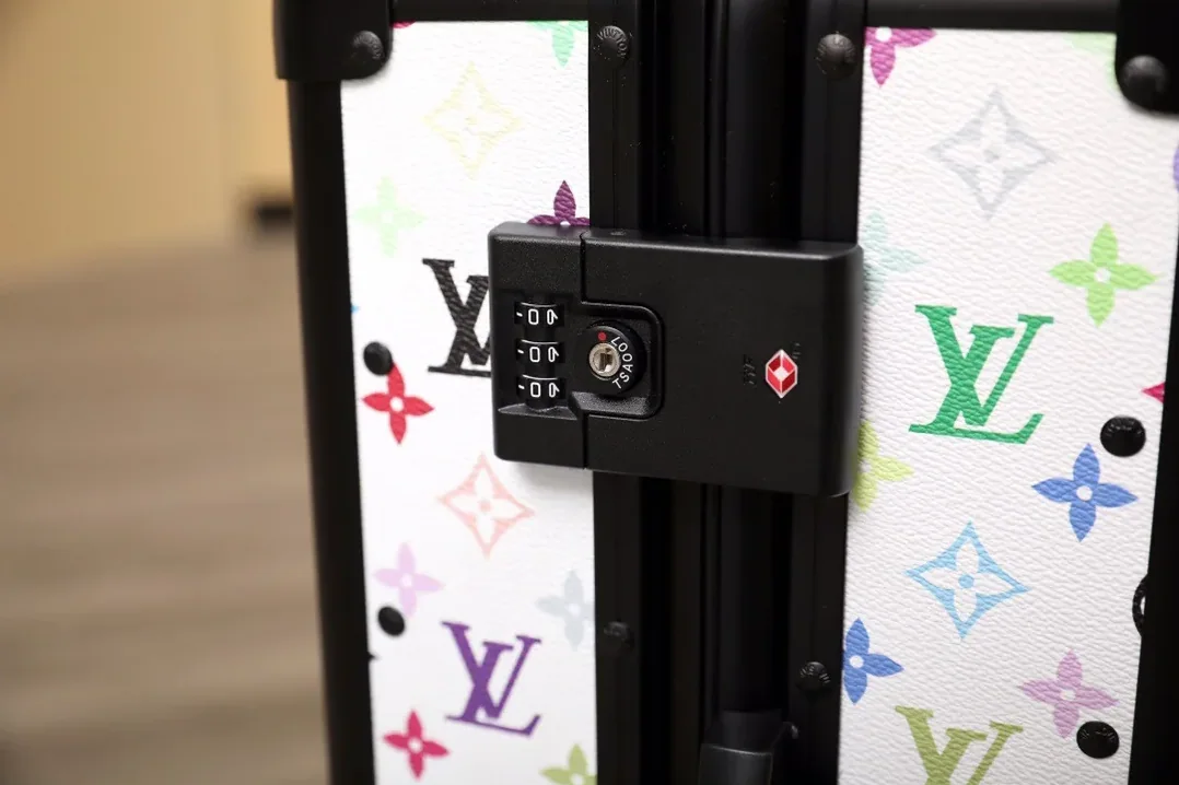 Louis Vuitton Horizon 55 Suitcase in White Black Hardware Louis Vuitton Horizon 55 Suitcase in White Black Hardware