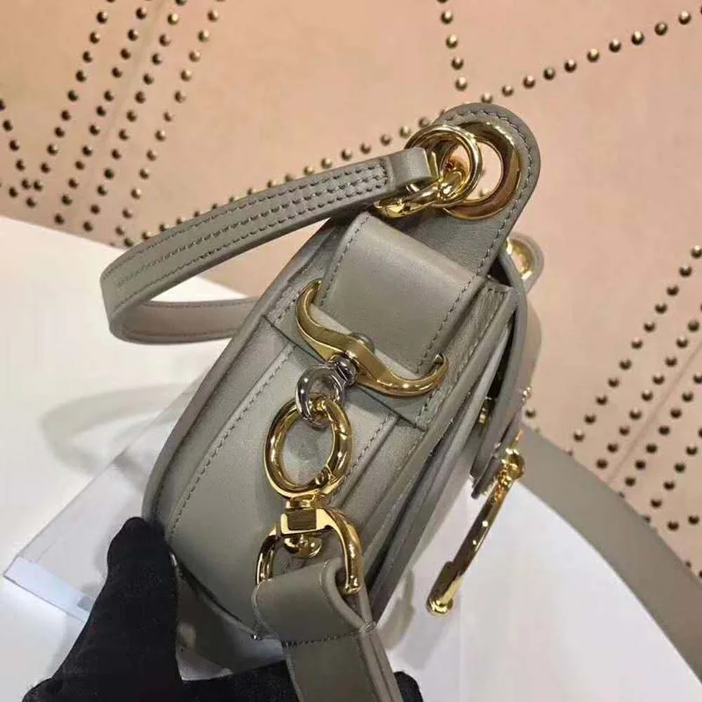 Chloe Small Tess Bag in Shiny & Suede Calfskin for Women in Brown Chloe Small Tess Bag in Shiny & Suede Calfskin for Women in Brown