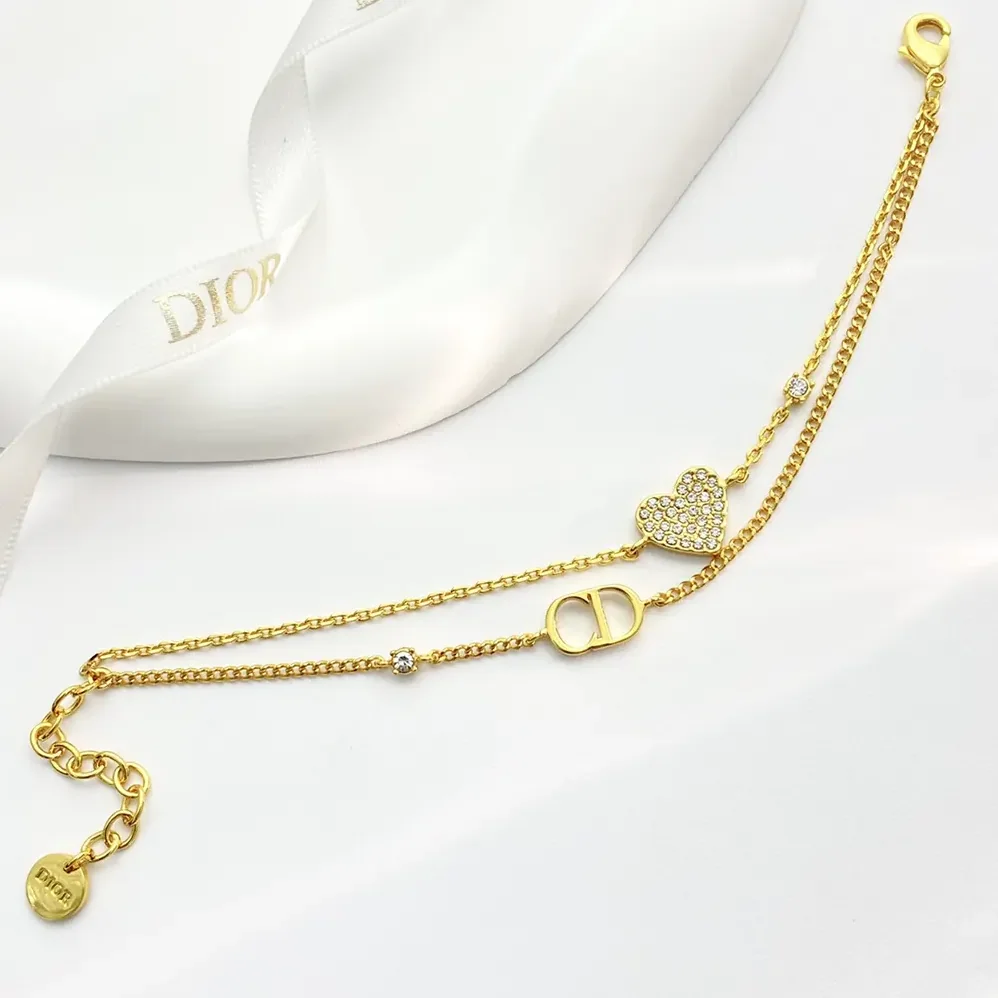 Dior Clair D Lune Bracelet Gold-Finish Metal and Silver for Women in Tone Crystals Dior Clair D Lune Bracelet Gold-Finish Metal and Silver for Women in Tone Crystals