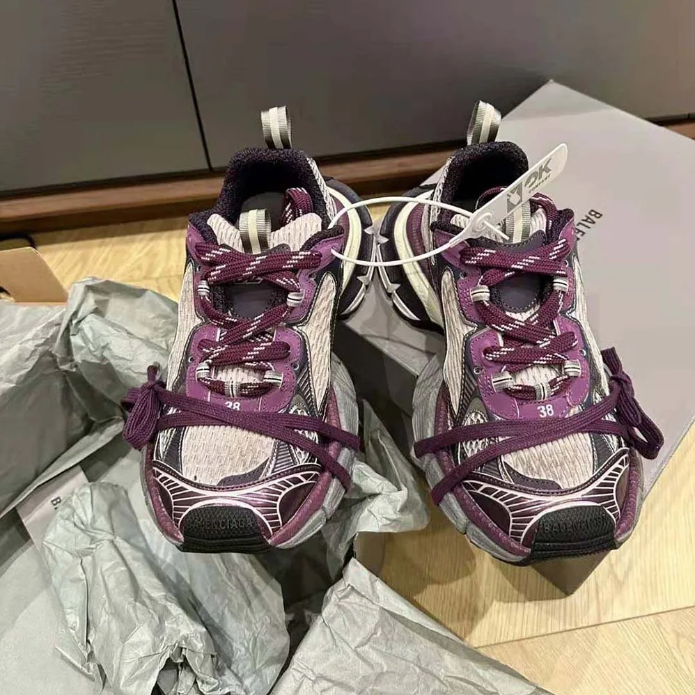 Balenciaga 3XL Sneaker in Purple and Grey Mesh and Polyurethane for Women Balenciaga 3XL Sneaker in Purple and Grey Mesh and Polyurethane for Women