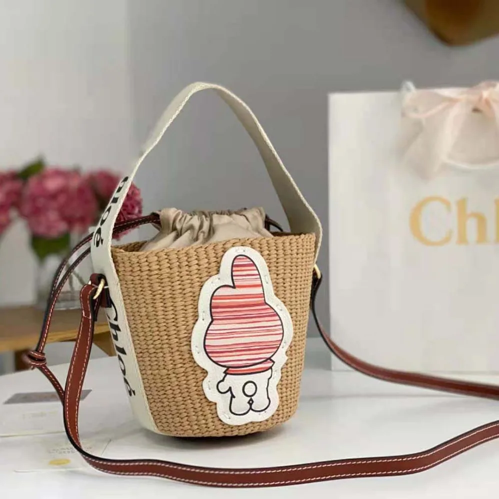 Chloe My Melody for Chloé Small Woody Basket for Women Chloe My Melody for Chloé Small Woody Basket for Women