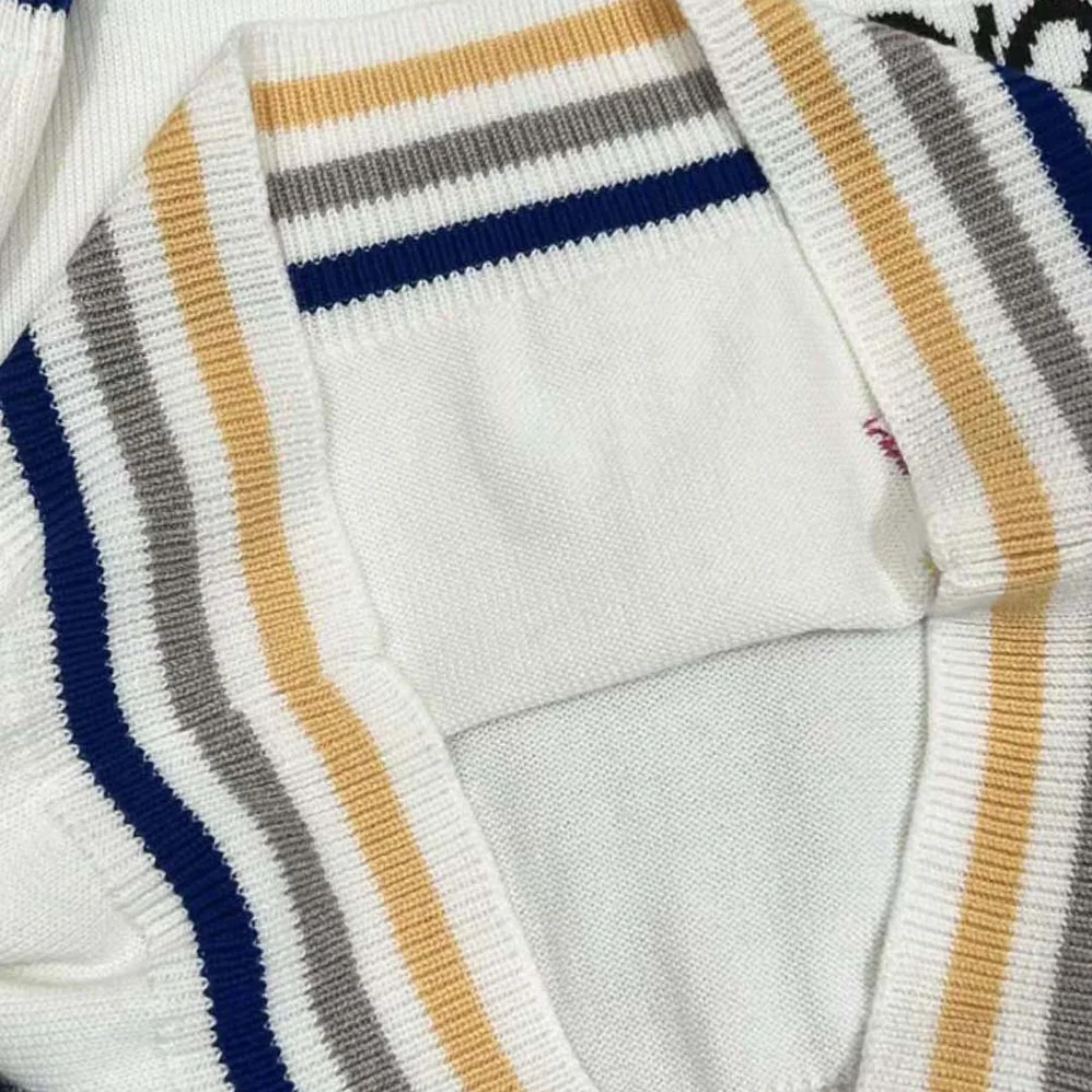 Dior Sweater Beige Wool and Cashmere Intarsia for Men Dior Sweater Beige Wool and Cashmere Intarsia for Men
