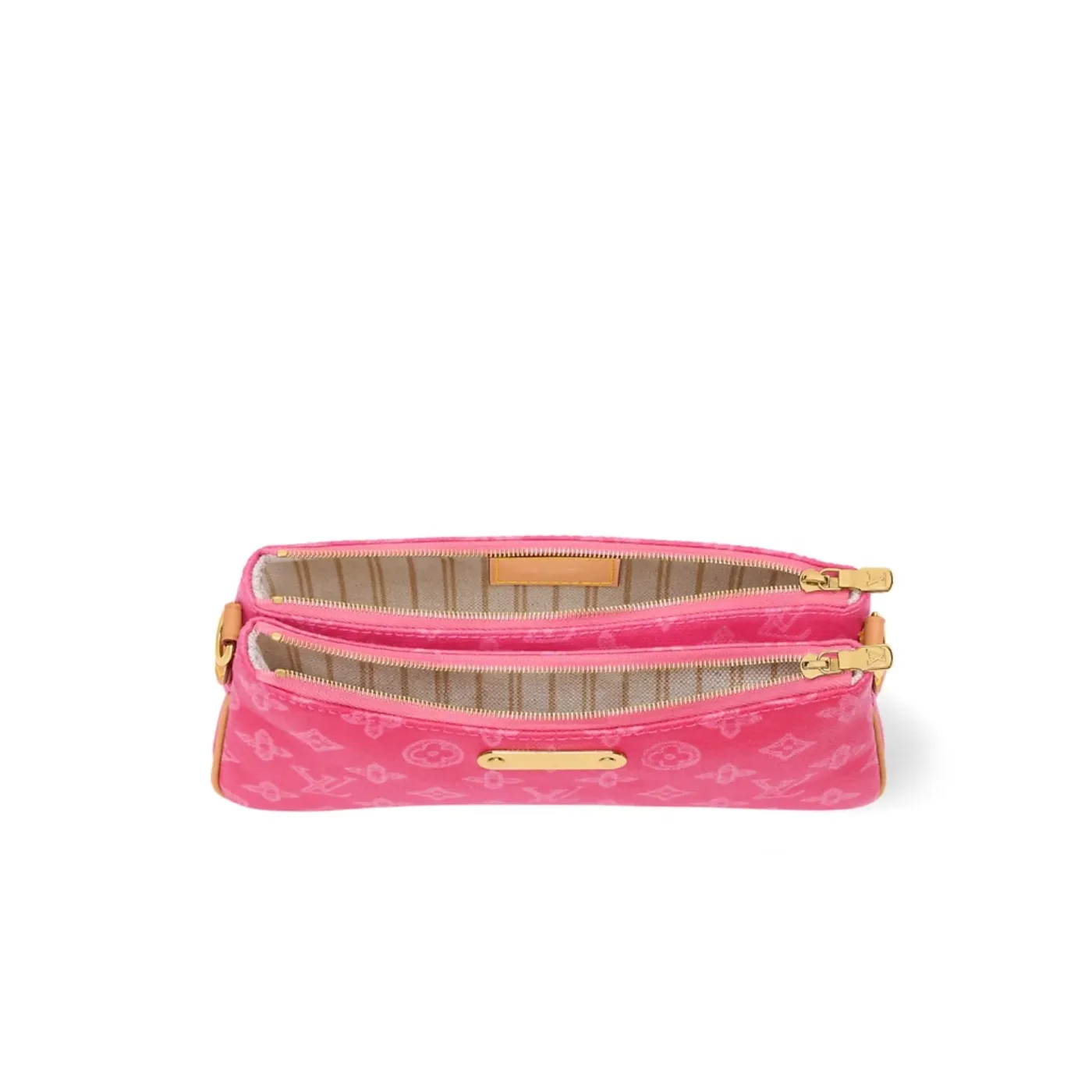 Louis Vuitton Pochette Liv Shoulder Bag / Origine Rose Ruban Monogram Canvas Gold Hardware For Wome