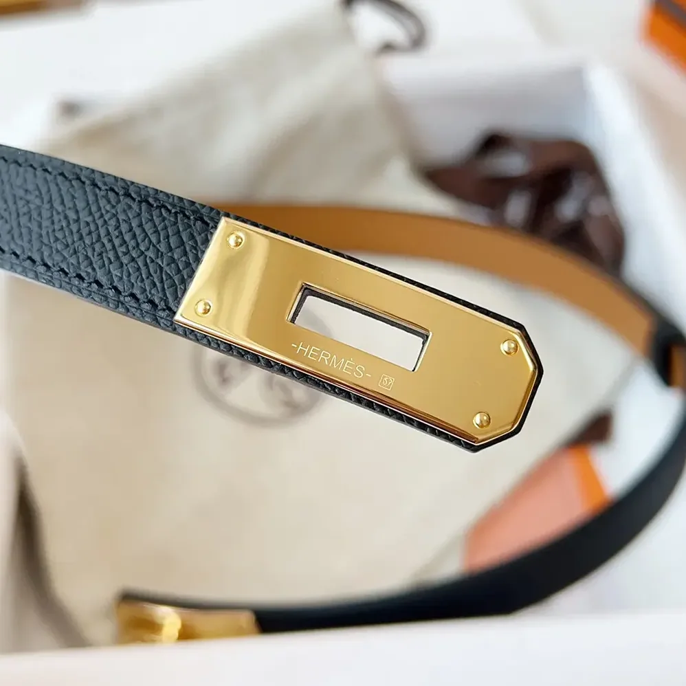 Hermes Kelly 18 Belt for Women in Black Hermes Kelly 18 Belt for Women in Black