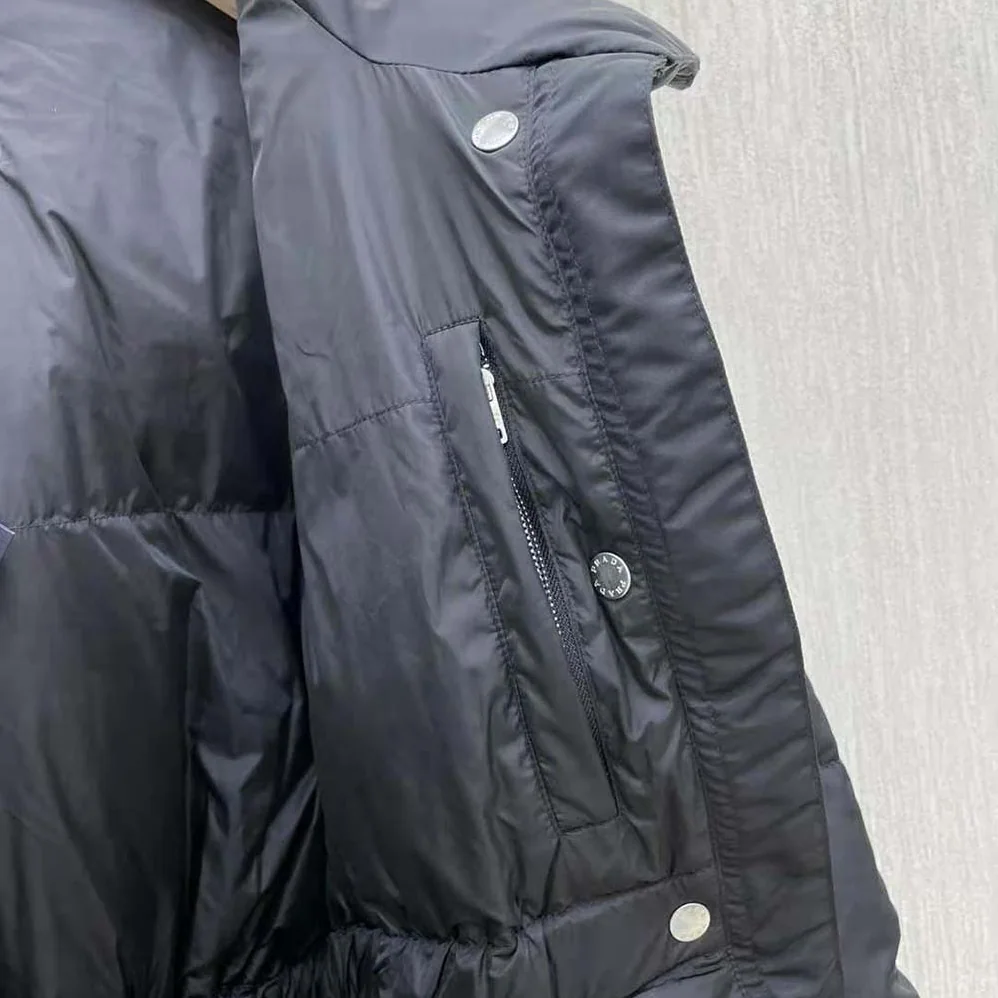 Prada Re-Nylon Down Jacket for Women in Black Prada Re-Nylon Down Jacket for Women in Black