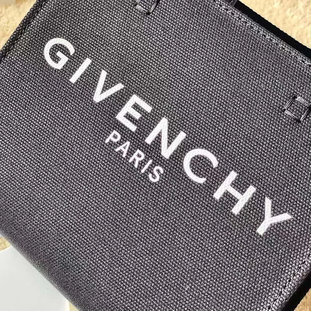 Givenchy Mini G Tote Shopping Bag in Canvas for Women in Black Givenchy Mini G Tote Shopping Bag in Canvas for Women in Black