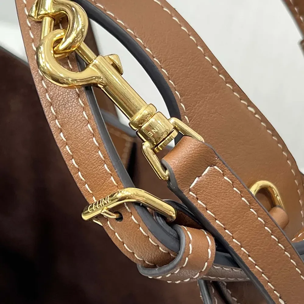 Celine Small Hobo in Supple Smooth Calfskin for Women in Tan Celine Small Hobo in Supple Smooth Calfskin for Women in Tan