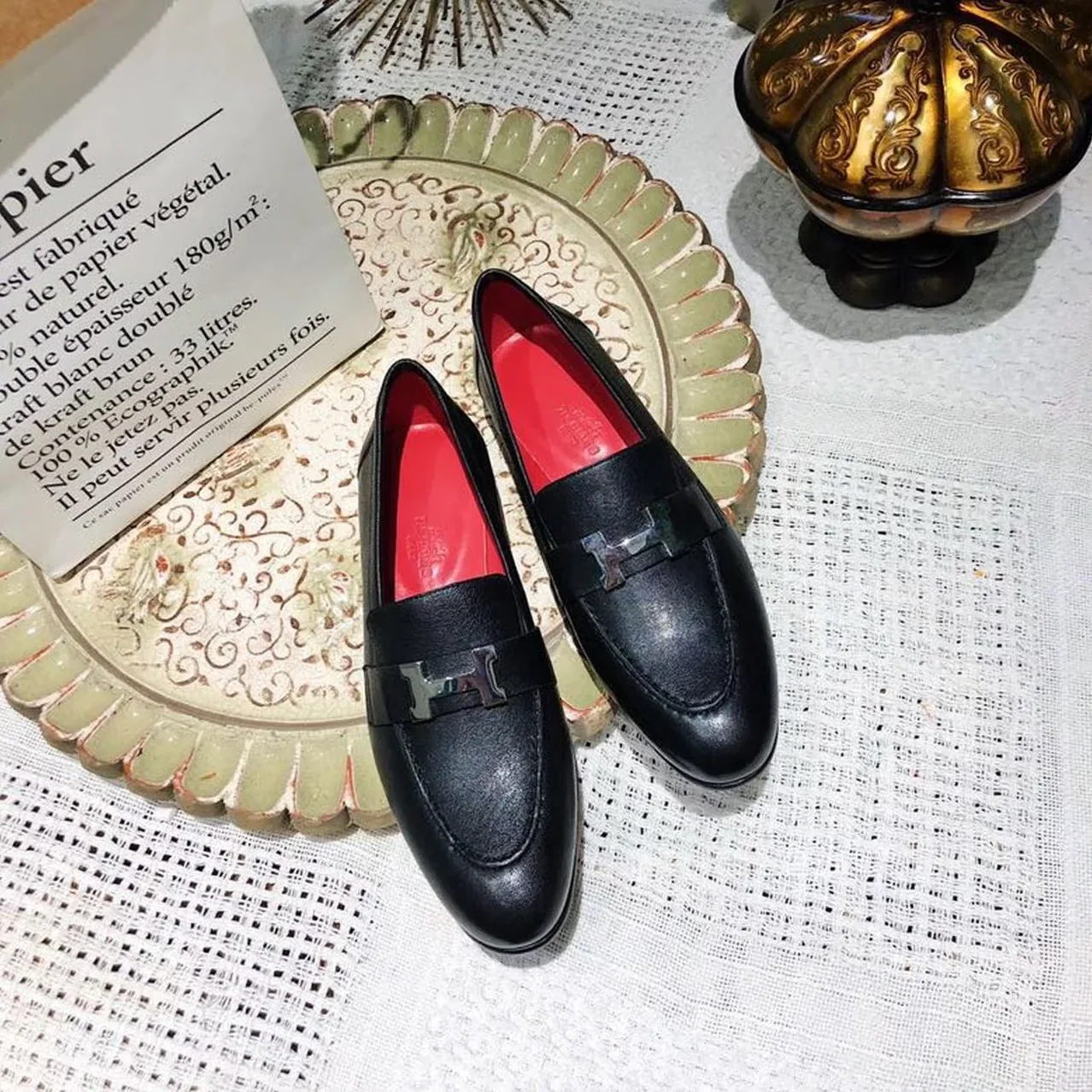 Hermes Dalhia Loafers Black Hermes Dalhia Loafers Black