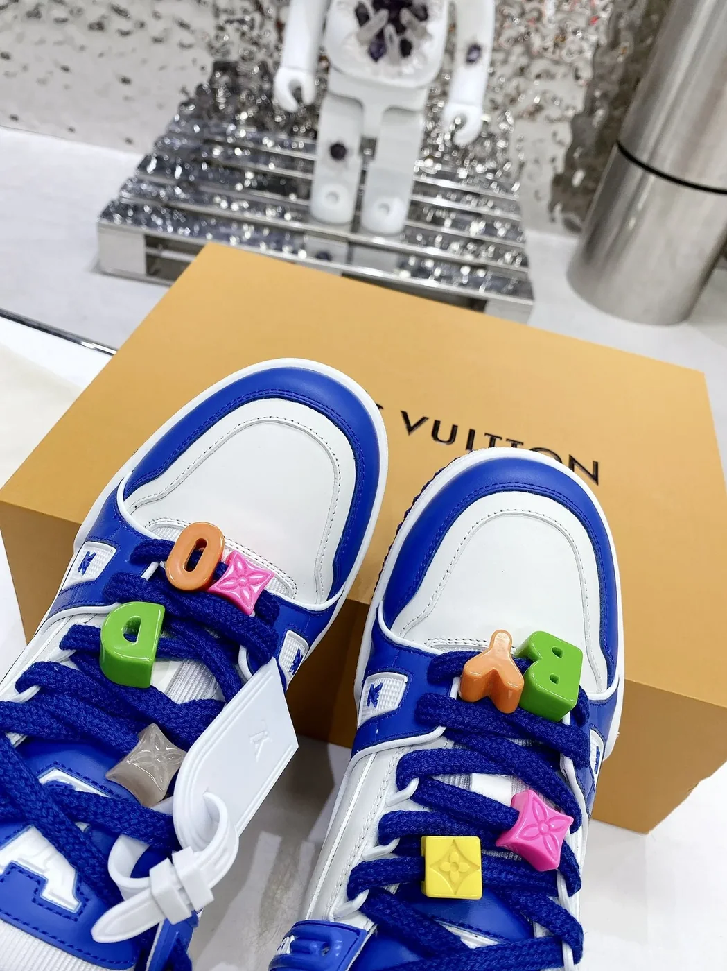 Louis Vuitton LV Trainer Sneaker Blue Louis Vuitton LV Trainer Sneaker Blue