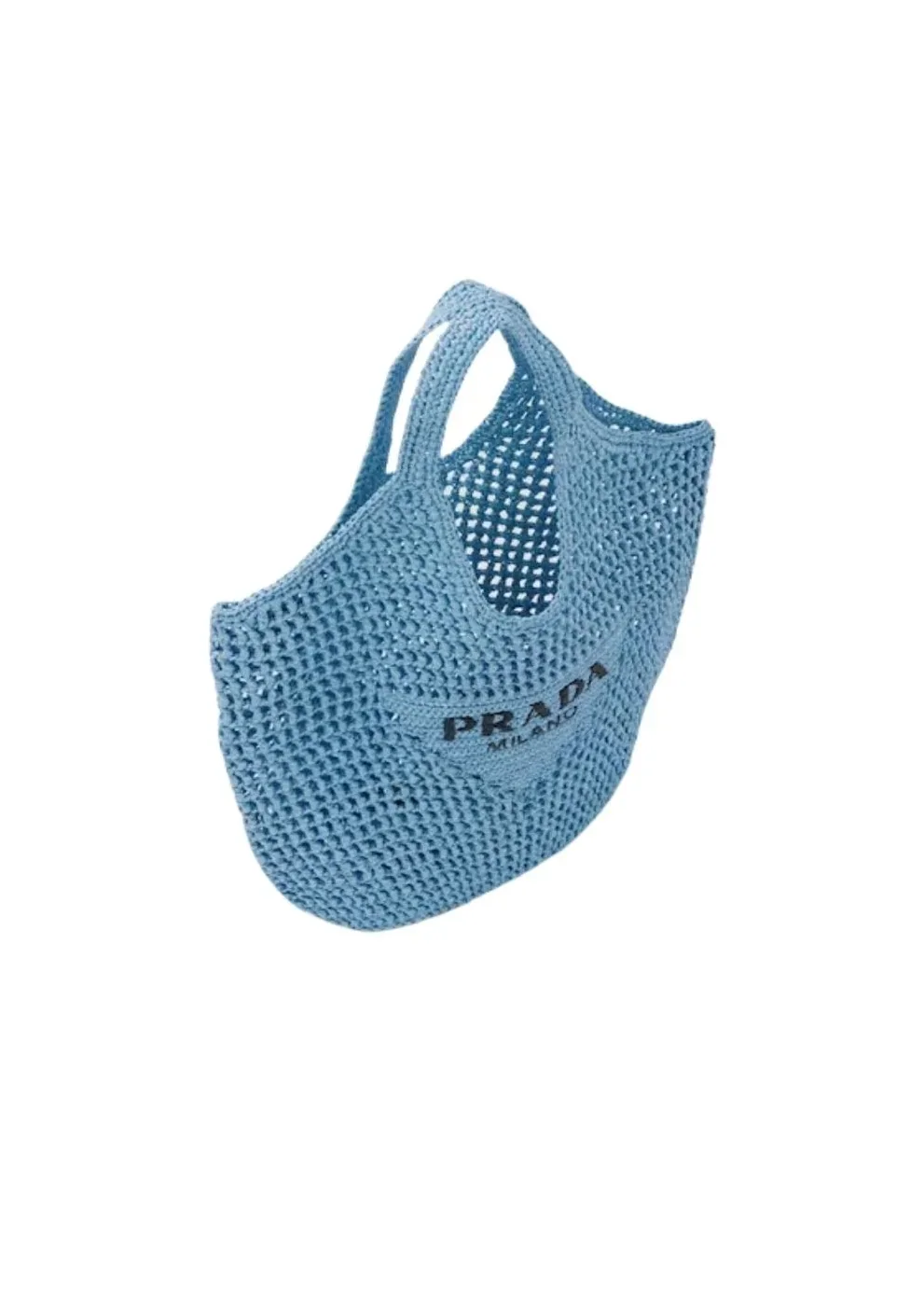 Prada Raffia Tote Bag Blue 1BG424_2A2T_F0076_V_OOO Prada Raffia Tote Bag Blue 1BG424_2A2T_F0076_V_OOO